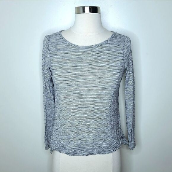 Madewell | Black and White Static Striped Top - Picture 1 of 4